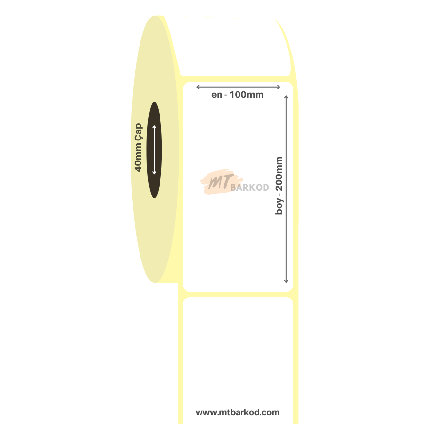 100 x 200 Termal Etiket